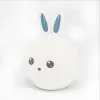 Cute rabbit silicone lamp USB Cute Pet LED color-changing atmosphere light Cute Pat Rabbit Night light Item Picture